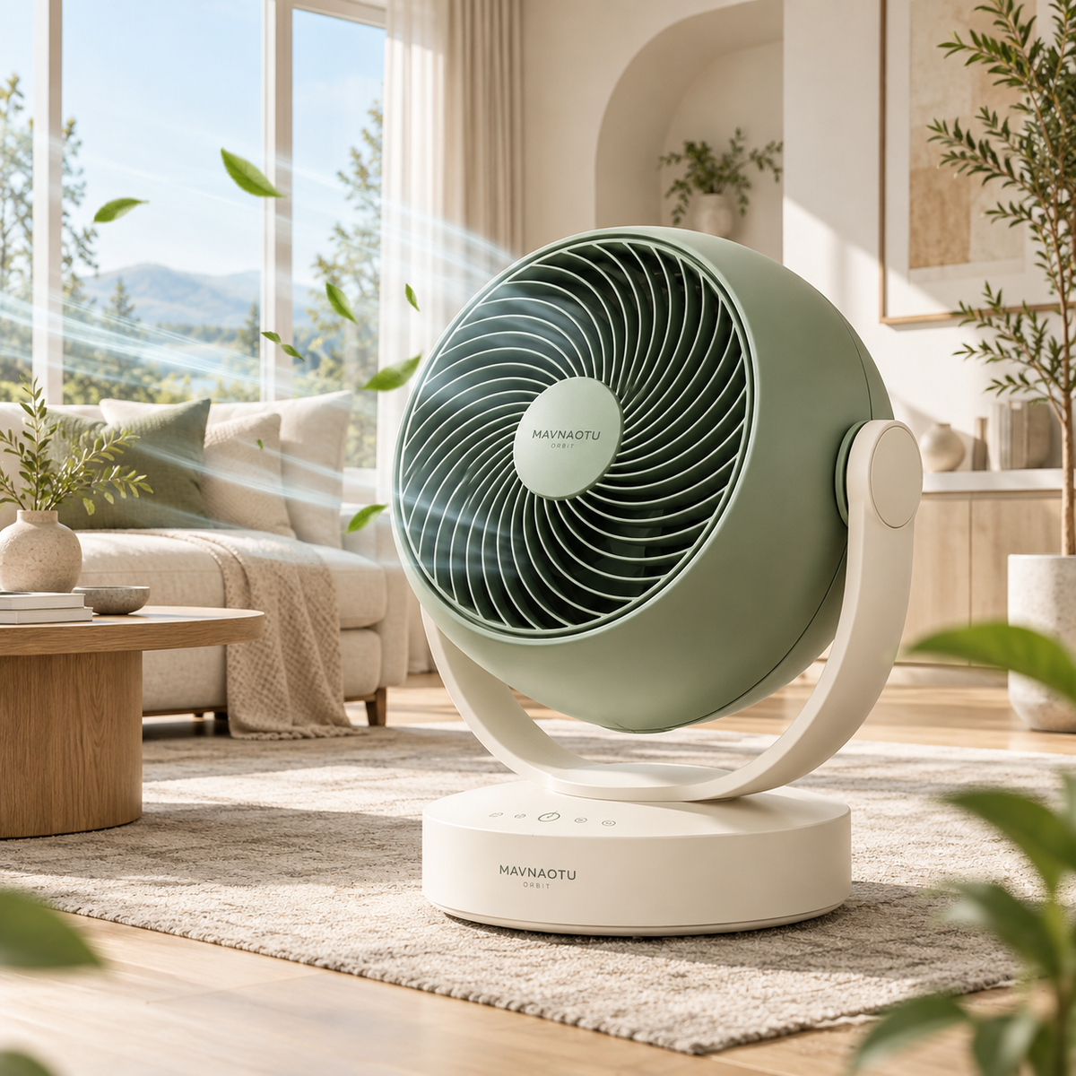 MAVNAOTU ORBIT Premium Air Circulator Fan – Modern Spherical Design for Refreshing Whole-Room Airflow