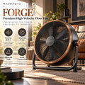 MAVNAOTU FORGE Premium High-Velocity Floor Fan – Industrial Graphite Design with Powerful Airflow